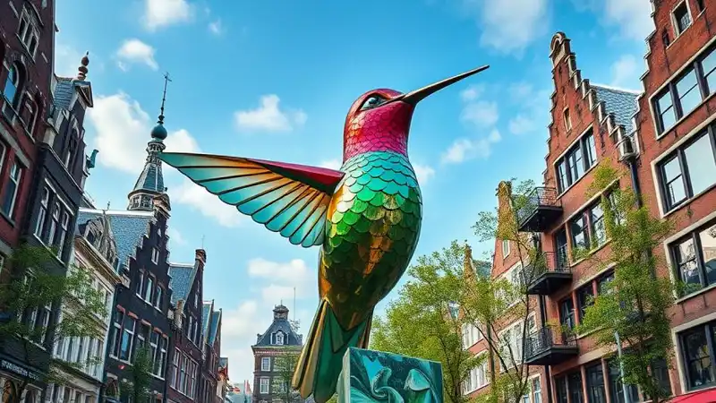 The Remarkable Engineering of Amsterdam’s Monumental Plural Hummingbirdemir